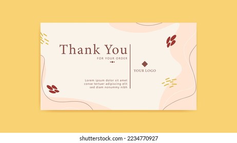 thank you card template, customer business card, aesthetic greeting template, printable custom small business card