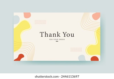 thank you card template, customer business card, aesthetic greeting template, printable custom small business card	