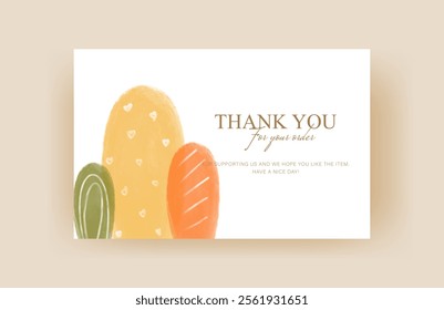 thank you card template, customer business card, aesthetic greeting template, printable custom small business card