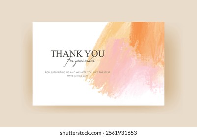 thank you card template, customer business card, aesthetic greeting template, printable custom small business card