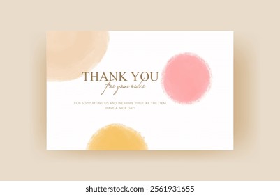 thank you card template, customer business card, aesthetic greeting template, printable custom small business card