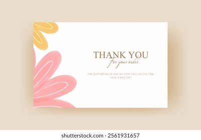 thank you card template, customer business card, aesthetic greeting template, printable custom small business card