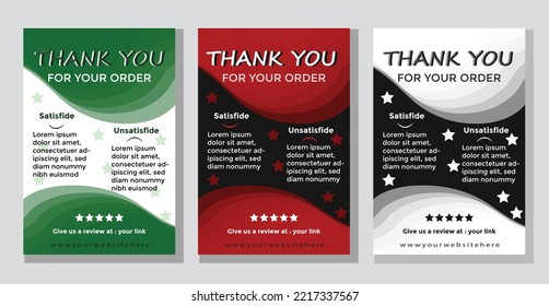 Thank You Card Template Design