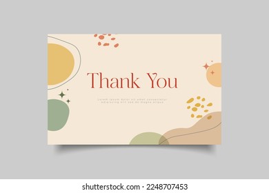 thank you card template design