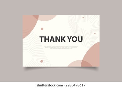 thank you card template design