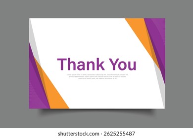 thank you card template design