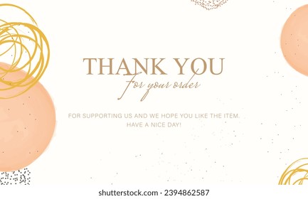 thank you card template, elegant card template, good for your small business