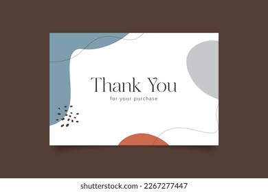thank you card template greeting card design
