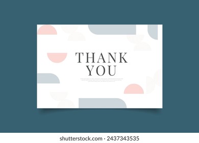 thank you card template greeting card design