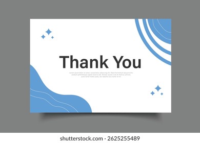 thank you card template greeting card design