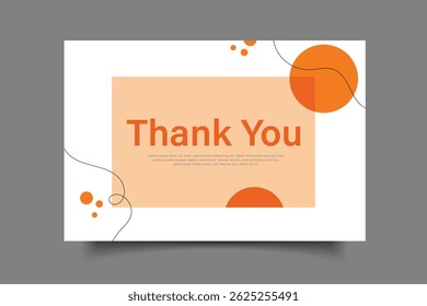 thank you card template greeting card design