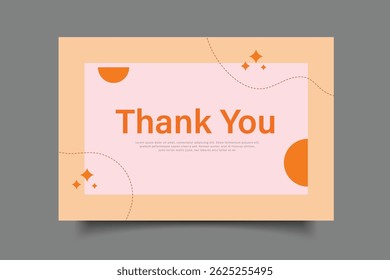 thank you card template greeting card design