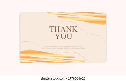 thank you card template illustration vector background