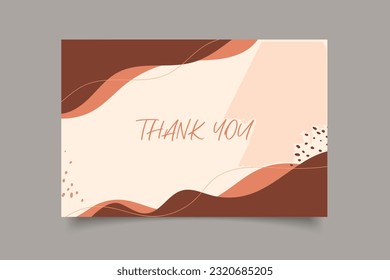  Thank you card template modern design