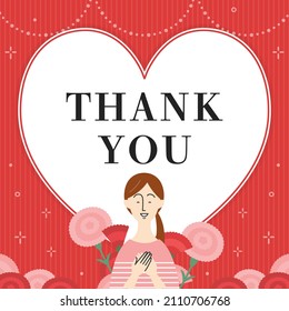 "thank you" card template for mother's day