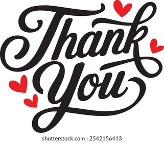 Merci carte, texte ou lettrage. typographie manuscrite. merci calligraphie main lettering