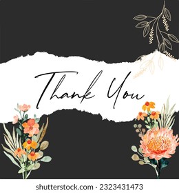 Thank you card, Thanks for your order