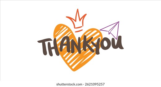 Thank you card vector, elegant design, printable, perfect for weddings and gifts