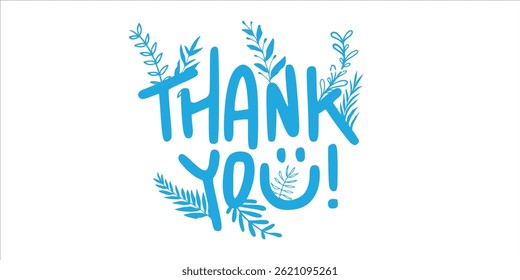 Thank you card vector, elegant design, printable, perfect for weddings and gifts