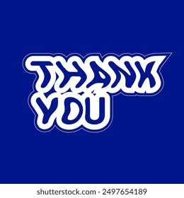 thank you card vector illustration