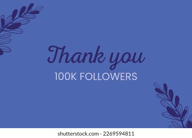 Thank you card Vector paper illustration.