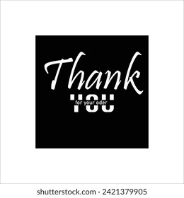 Thank you card card with white background and text spice. illustration vector. Print ready file KMCY 