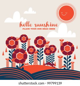 Thank you card/New born/Design/Visual/Card/Retro