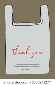 Thank You Cards, Small Business Thank You For Your Order card design template illustration vector