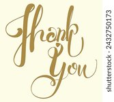 thank you character isolated on free hand digital drawing on yellow pastel background for decorative. concept on vector illustration image.