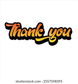 thank you classical retro vector design illustration clean unique latest