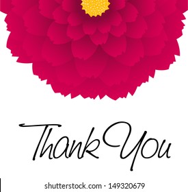 Thank you - colored flowers