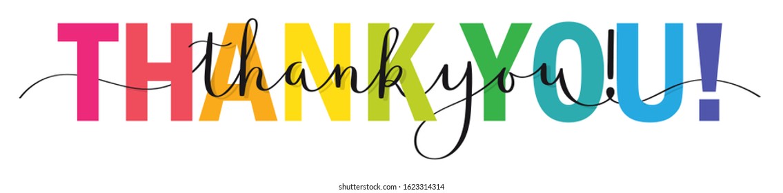 Rainbow Thank You Images Stock Photos Vectors Shutterstock