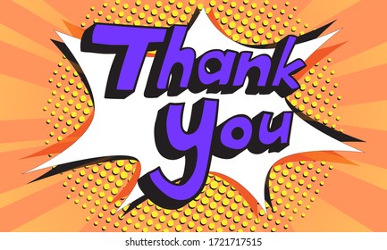 299 Comic Book Thank You Images, Stock Photos & Vectors 