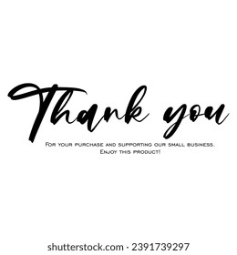 Thank you Compliment card with white background and text spice. illustration vector.