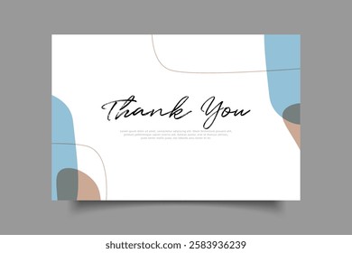 thank you crad template design vector eps 10