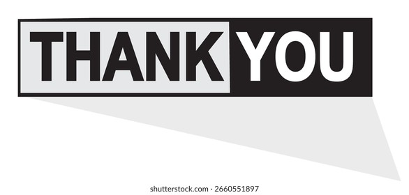 Gracias por la creación y la caligrafía del Vector
