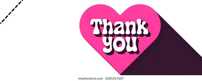 "THANK YOU" creative banner,minimalistic flat vector illustration,useful for greetings,education,banners etc.
