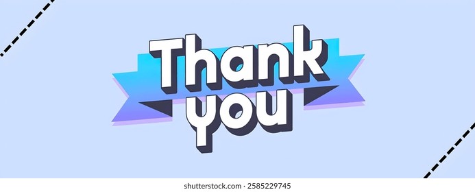 THANK YOU creative Text banner,minimalistic flat vector illustration,useful for education,greetings,advertisement.