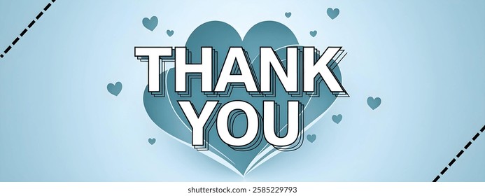 THANK YOU creative Text banner,minimalistic flat vector illustration,useful for education,greetings,advertisement.