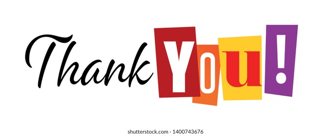 Thank you / cut out letters