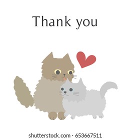 Thank you dad and mom for loving me by baby cat
