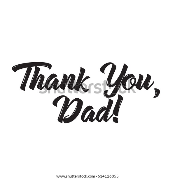 Thank You Dad Text Design Vector のベクター画像素材 ロイヤリティフリー