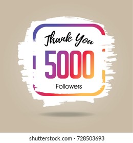 thank you design template for social network and follower 5000 followers - over 5000 followers on instagram
