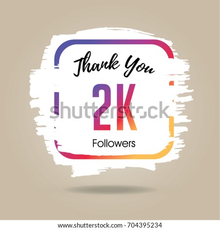 thank you design template for social network and follower 2k followers - 2k followers on instagram thank you