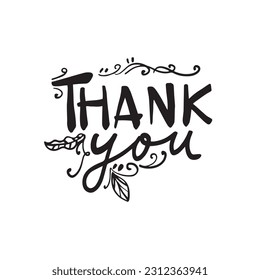 gracias al diseño vector editable negro y blanco