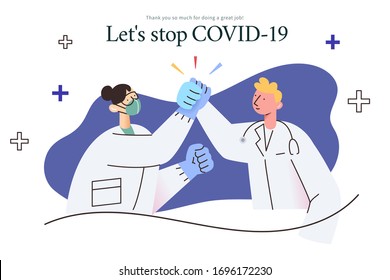 Thank you doctors, nurses and medical personnel team for all the dedication and enthusiasm to fight against COVID-19