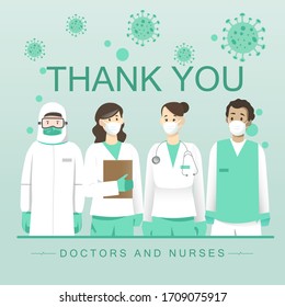 Thank you doctors and nurses working in the hospitals and fighting the COVID-19