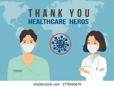 Thank you doctors and nurses working in the hospital and fighting the coronavirus