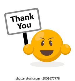 Thank You Emoji Icon Illustration Vector Graphic