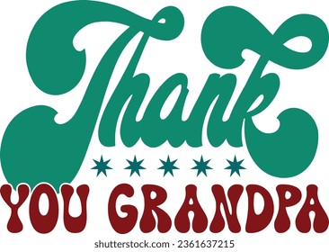 thank you family retro svg design and eps file